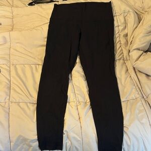 Lululemon Nulu fold over Black High-Waist Leggings
